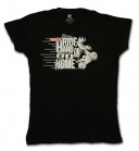 Koszulka T-shirt Ścigacz.pl Ride Hard Or Go Home - DAMSKA, czarna rozmiary XS-XL (wysyłka GRATIS)